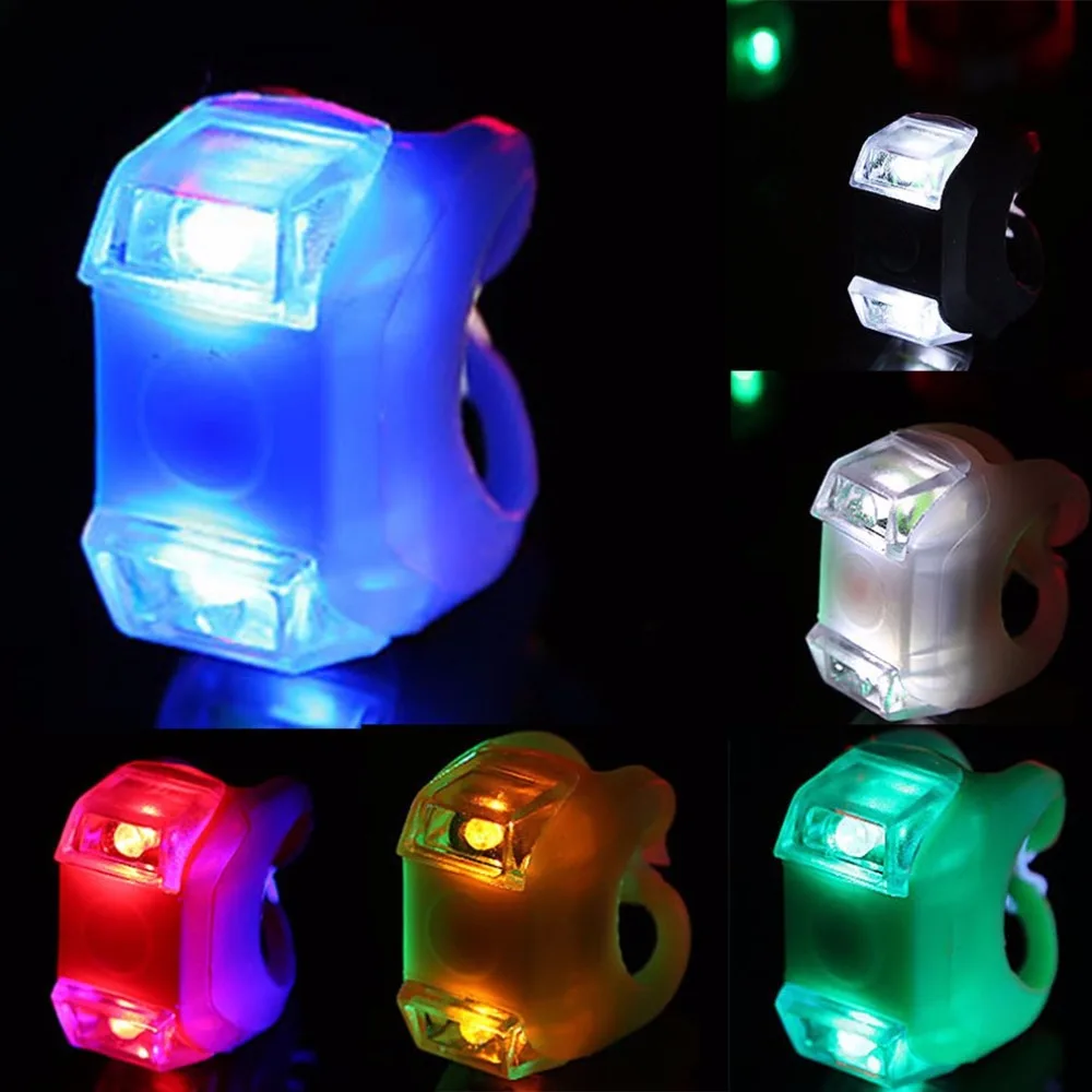 

Hot selling Ultra Bright 3 Mode 2 LED Bike Bicycle Cycling Head Front Light Rear LED Flash Lamp include battery Bike Accessories