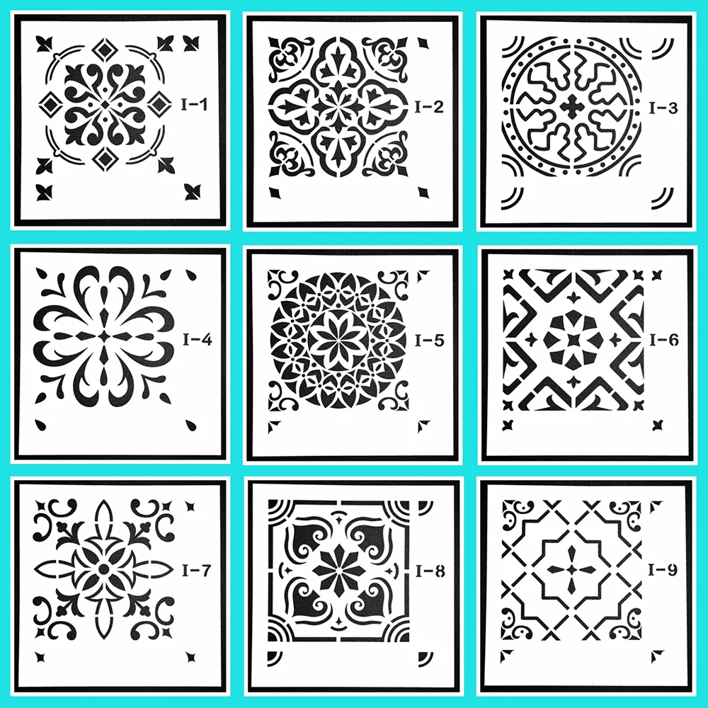 

Newest Different Pattern Decorative Layering Stencils Painting template Mandala Auxiliary Scrapbooking Suitable For Ceramic Tile