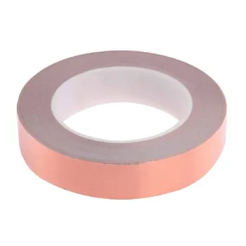 

pro Guitar Accessories EMI Shielding 2.5CM*50M Copper Foil Tape Roll Shielding for Guitar adhesive conductive Free Shipping