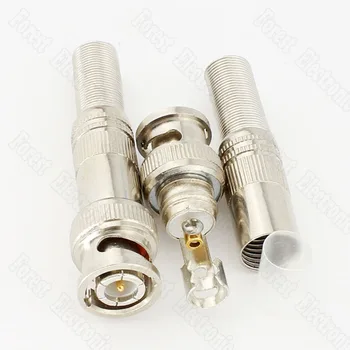 

75-5 free welding of pure copper core BNC video connector from welding head Q9 surveillance cameras accessories connector