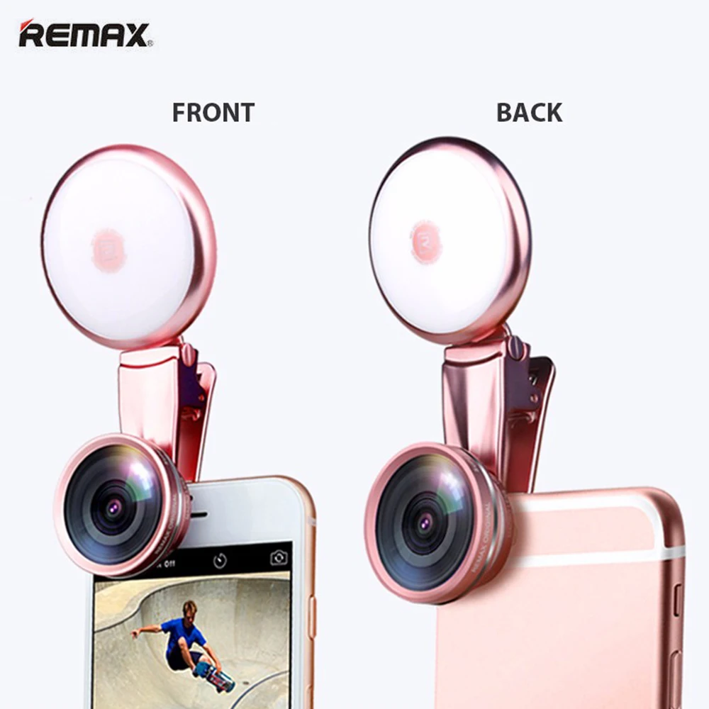 REMAX LED Light Flash with Wide Angle Lens Macro Lens 150