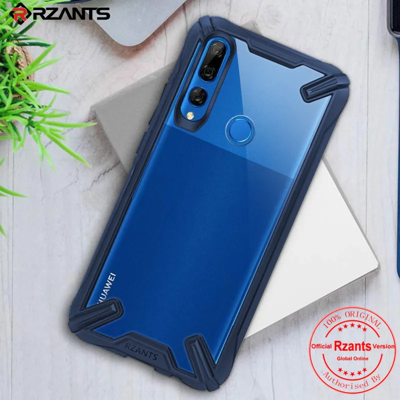 

Rzants Phone Case For Huawei Y9 Prime 2019 / P Smart Z Case Transparent Dual-Layer Reinforced Frame Anti-Fall Slim Thin Cover