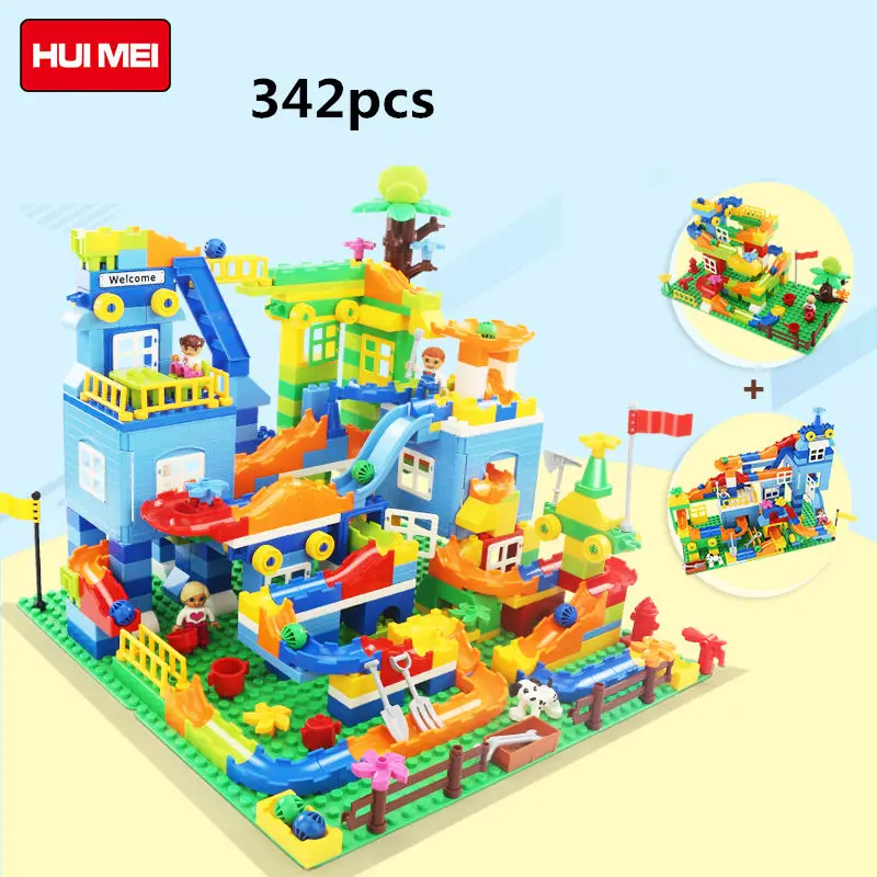 

HM616-617 large particles Building Blocks Race game without box Compatible With Legoe Duploo Toys toys for children