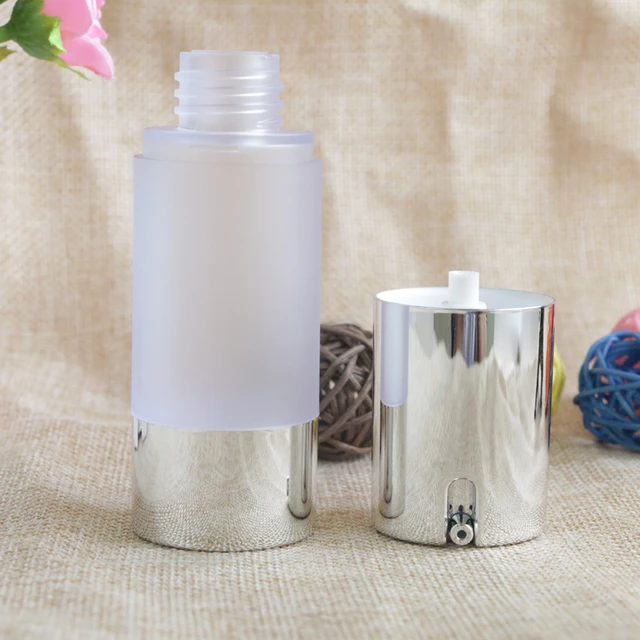 1 pz 15ml/30ml/50ml smerigliato pompa Airless vuoto Scrub bottiglia articoli da toeletta contenitore Dispenser di plastica bottiglie cosmetiche da viaggio 6