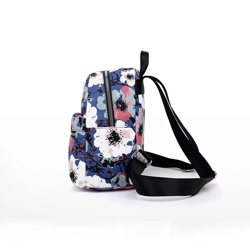 Женский рюкзак с цветочным принтом, тканевый рюкзак с листьями для подростков, школьная сумка для девочек, рюкзак мини, маленький рюкзак, рюкзаки для школы