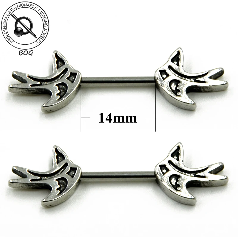 Nipple Piercing Jewelry 1 Pair 316l Surgical Steel Nipple Barbell With
