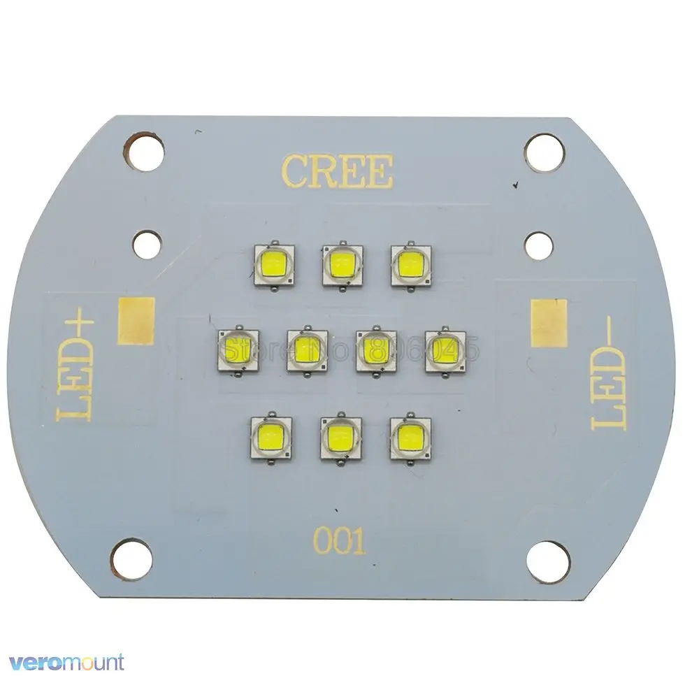 Cree XLamp XP-G2 XPG2 50 Вт 10 светодиодов холодный белый высокой Мощность свет многокристальных свет реветь свет лампы DC30-36V 1500mA 5000LM