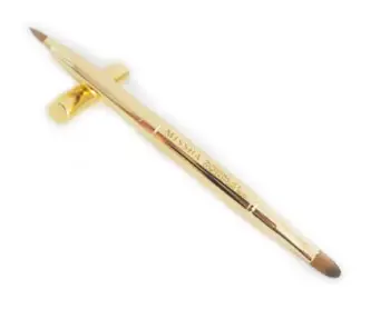 

Hot Pro Double-headed Makeup Retractable Lip Eye Liner Eyeshadow Foundation Brush Make Up Cosmetics Gold Adjustable Tool