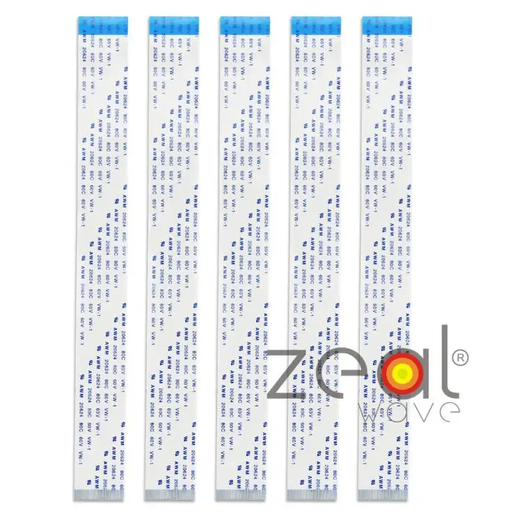

5Pcs/Lot 5pcs FFC Cable 0.5mm Pitch 40 Pins 200mm Flexible Flex Fable Reverse Direction