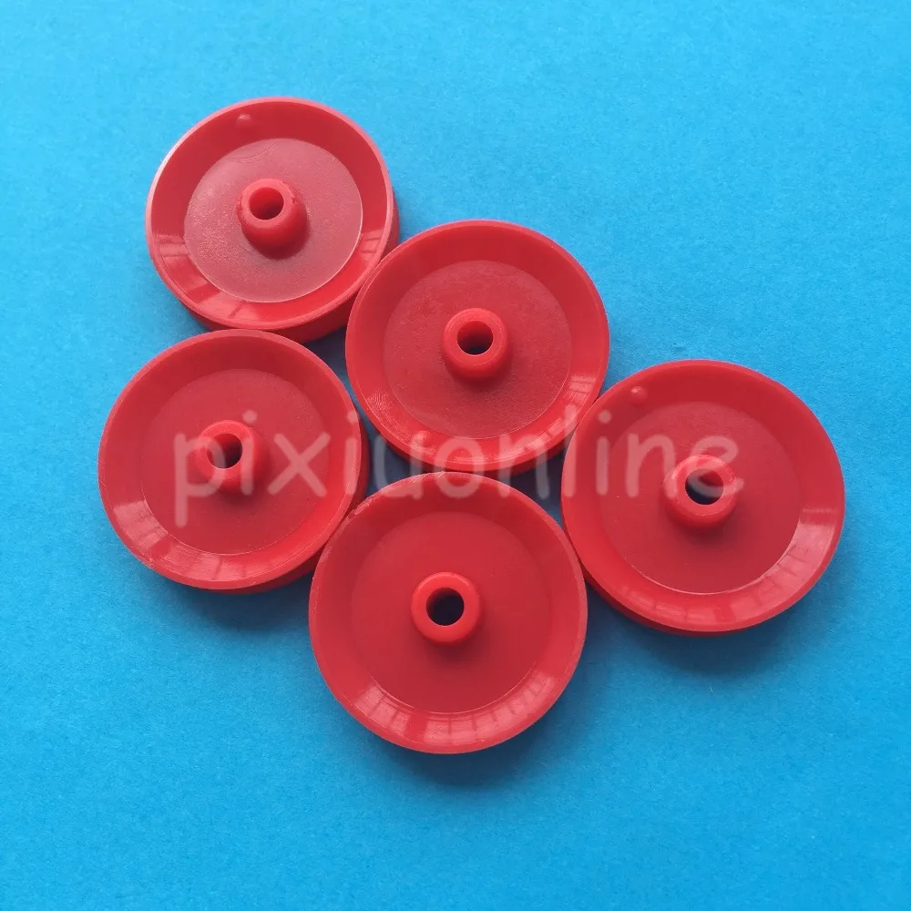 Fevas 5pcs/lot J346b 29mm Red ABS Belt Pulley Model Mini Belt Transmission Pulley DIY Parts Malaysia Sell at a Loss