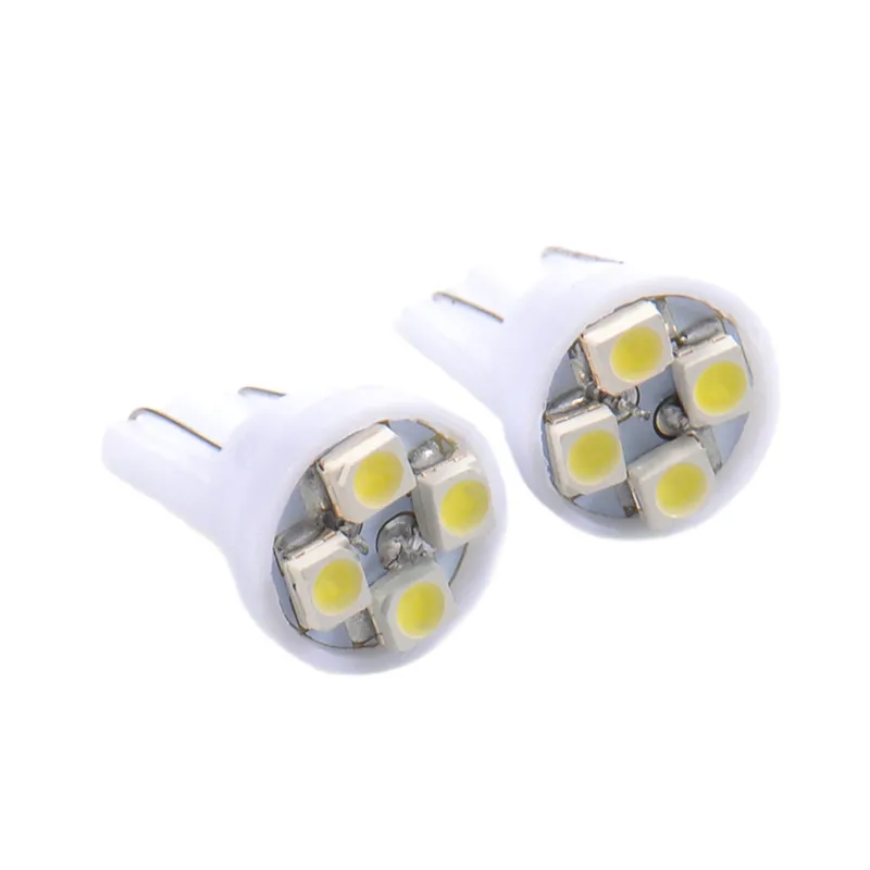 

Super Bright T10 1210 4SMD 4LED 10Pcs/lot led t10 4smd car Width Lamps Instrument Car Door Reading License Plate Trunk Lights