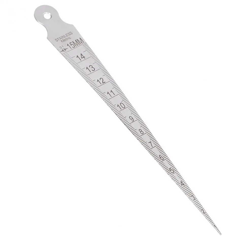 1 15mm Stainless Steel Ruler Welding Inspection Taper Gaug Metric Taper