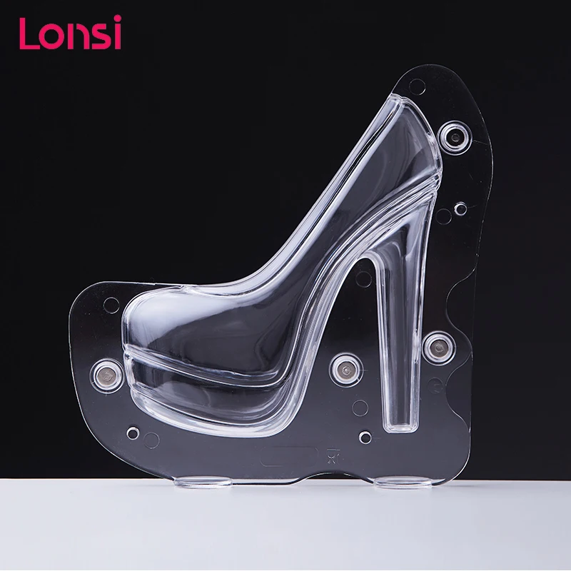 

LONSI 3D Chocolate Mold High Heel Shoes Candy Cake Decoration Molds Cake Tools DIY Home Baking Pastry Tools Lady Shoe Mold