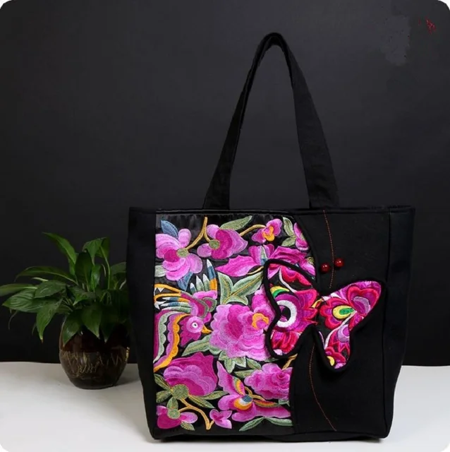 Large Chinese national Tote Bag 2017 Women Shoulder bags Fashion Women