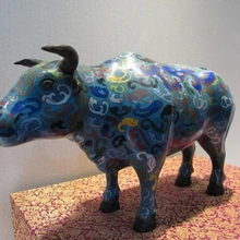 USPS в США S0271 Китайский Королевский Дворец Медь перегородчатой эмали Лаки OX Быка буйвола Статуя