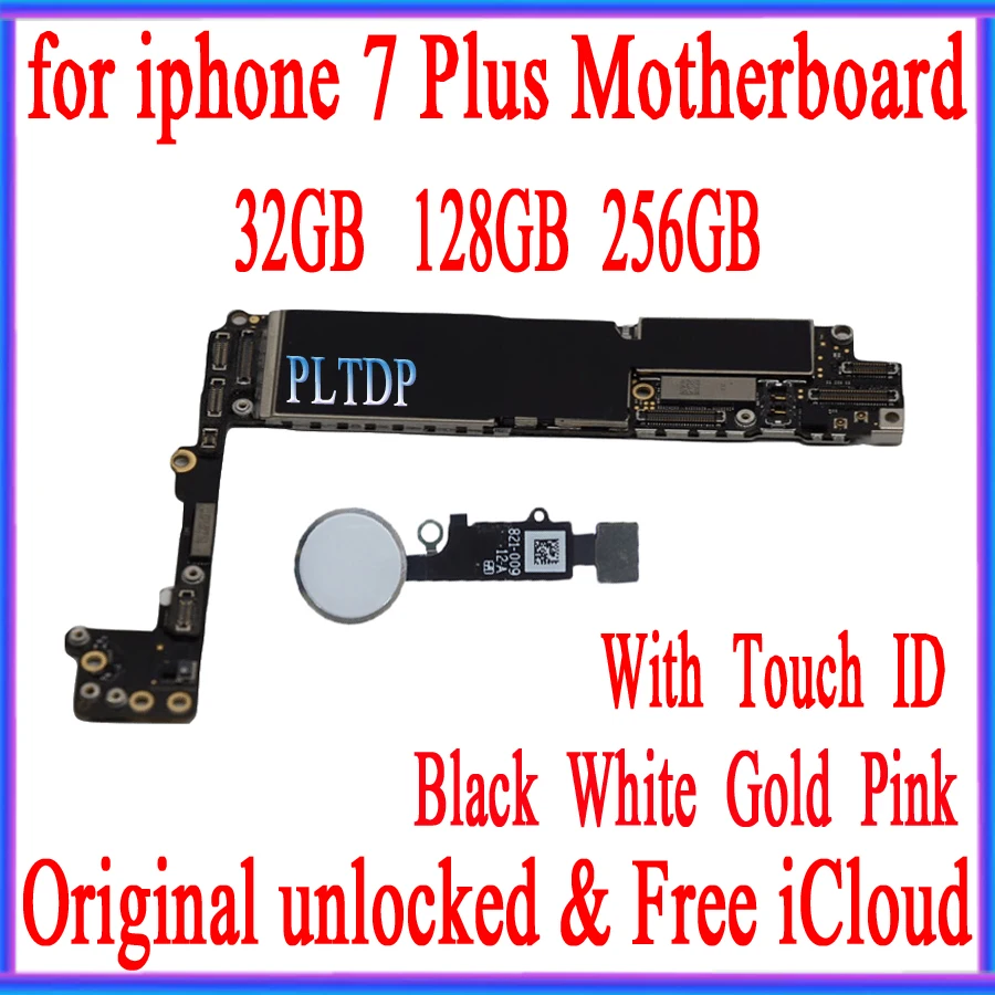 Хорошее тестирование разблокированная материнская плата для iphone 7 Plus с/без Touch ID