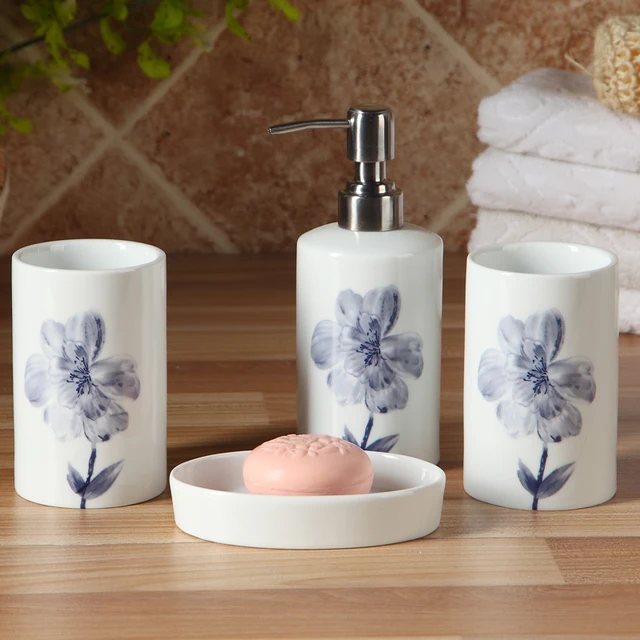bad accessoires set porselein badkamer hoge kwaliteit keramische elegante tumbler zeepdispenser zeepbakje geschenkdoos mode rosa bad accessoires set porselein badkamer hoge kwaliteit keramische elegante tumbler zeepdispenser zeepbakje geschenkdoos mode rosa