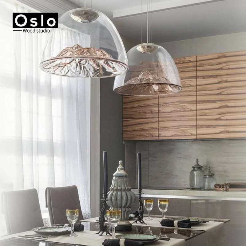 Oslo деревянный современный минималистичный дизайн стеклянный подвесной светильник золотой серебряный стеклянный светильник для гостиной столовой декоративное освещение