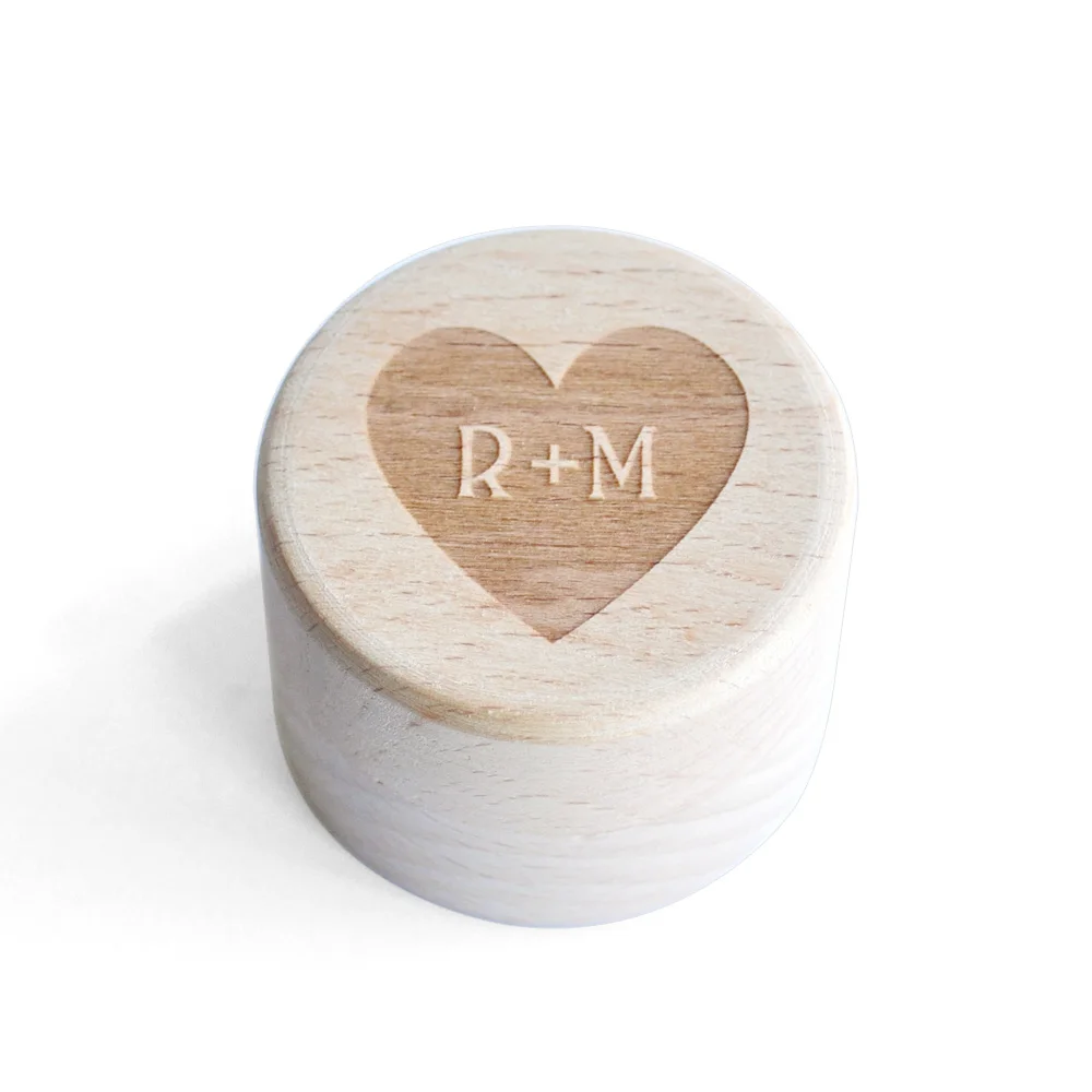 

Customized Initials Wedding Ring Box,Wedding Ring Bearer Box,Wooden Ring Holder,Engagement Proposal Box,Jewelry Box