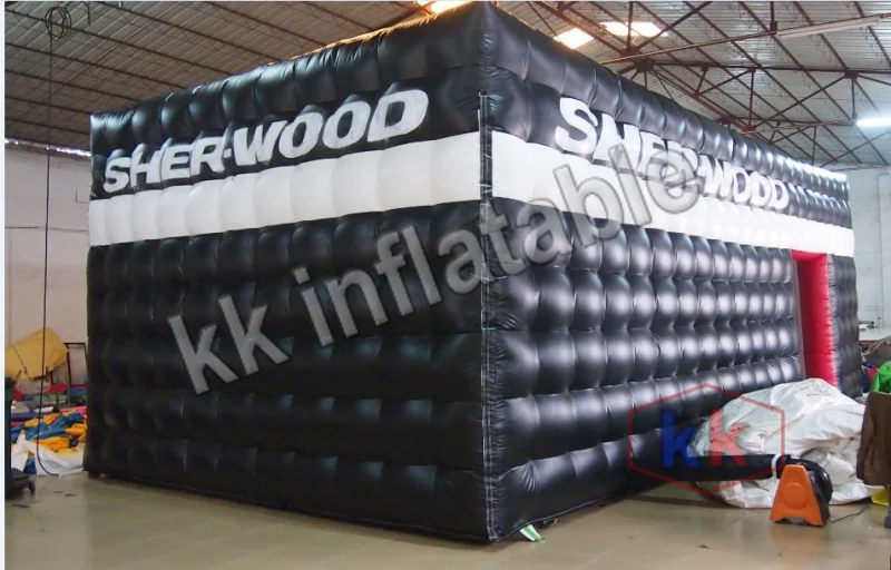 

Black inflatable tunnel tent/PVC inflatable tent For Advertising