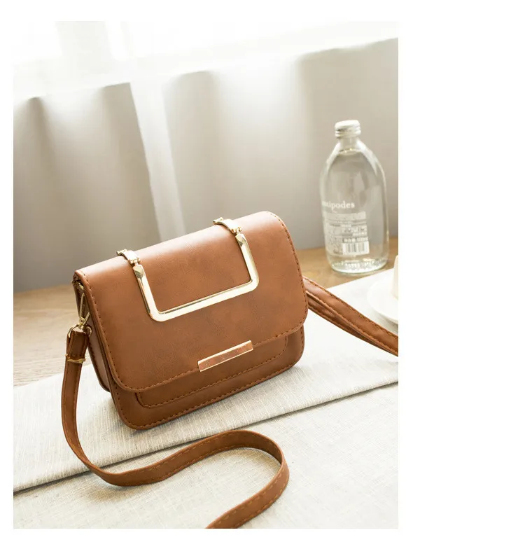 19 2016 Korean Style New Arrival Messenger Pack Shoulder Bags Fashion Personality Chain Mini Handbags Small Square Package