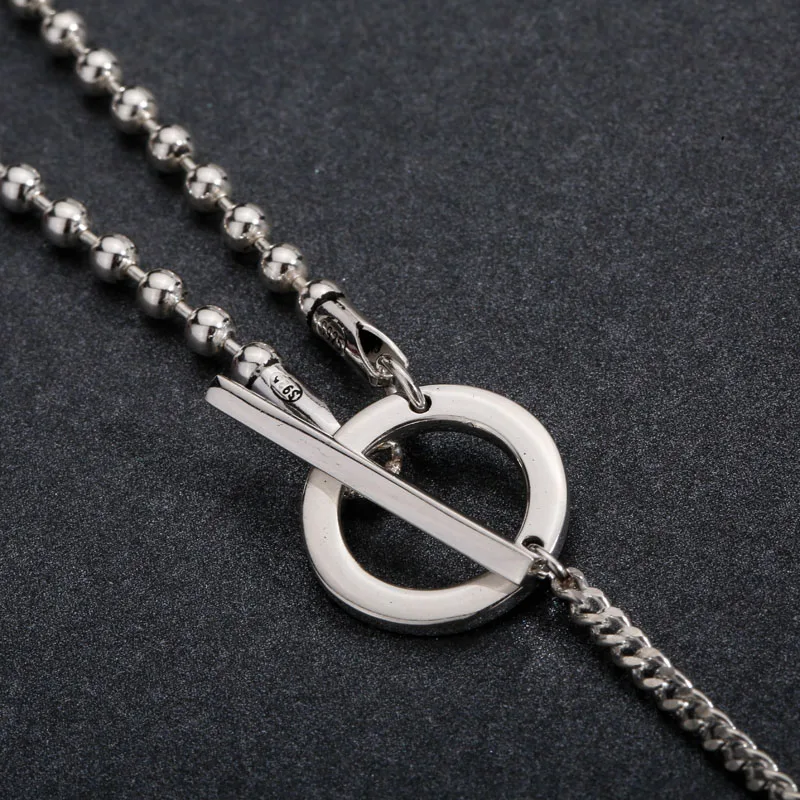 SA SILVERAGE 925 Sterling Silver Vintage Chains Necklaces For Women With Popcorn Chain colar collier femme New Year Gifts 14.9g - Image 2