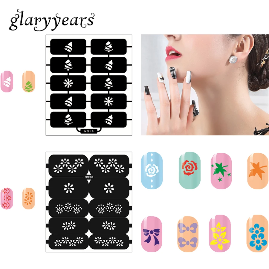 1 Sheet Creative NS Series Gel Nail Stamping Template Nail Polish Art