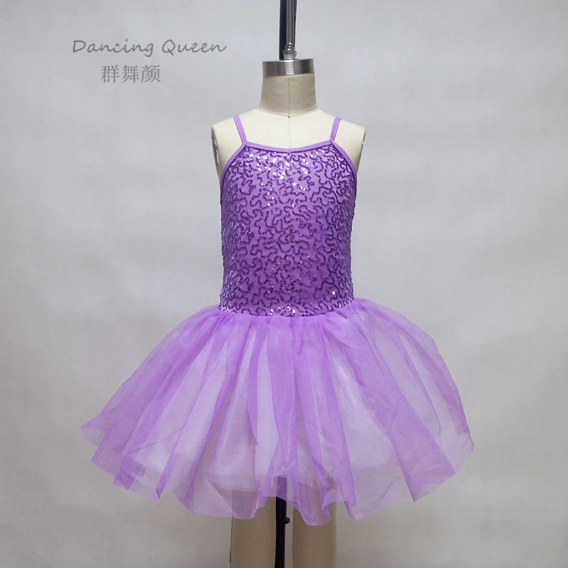 Adult & Child Purple Ballet long tutu Women stage Performance ballet