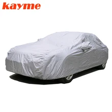 Kayme Full Car Covers Dustproof Outdoor Indoor UV Snow Resistant Sun Protection polyester Cover universal for Suv Toyota BMW vw indoor outdoor full car covers silver sun uv snow dust resistant protection car accessories