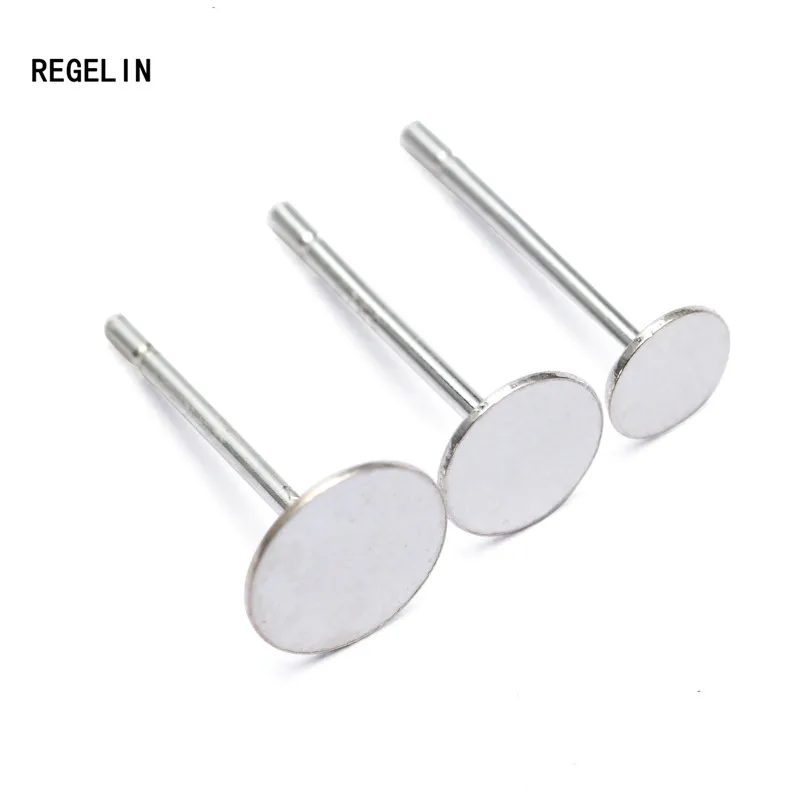 Модные серьги REGELIN из стерлингового серебра 925 пробы 10 шт. 3/4/5/6 мм круглая основа