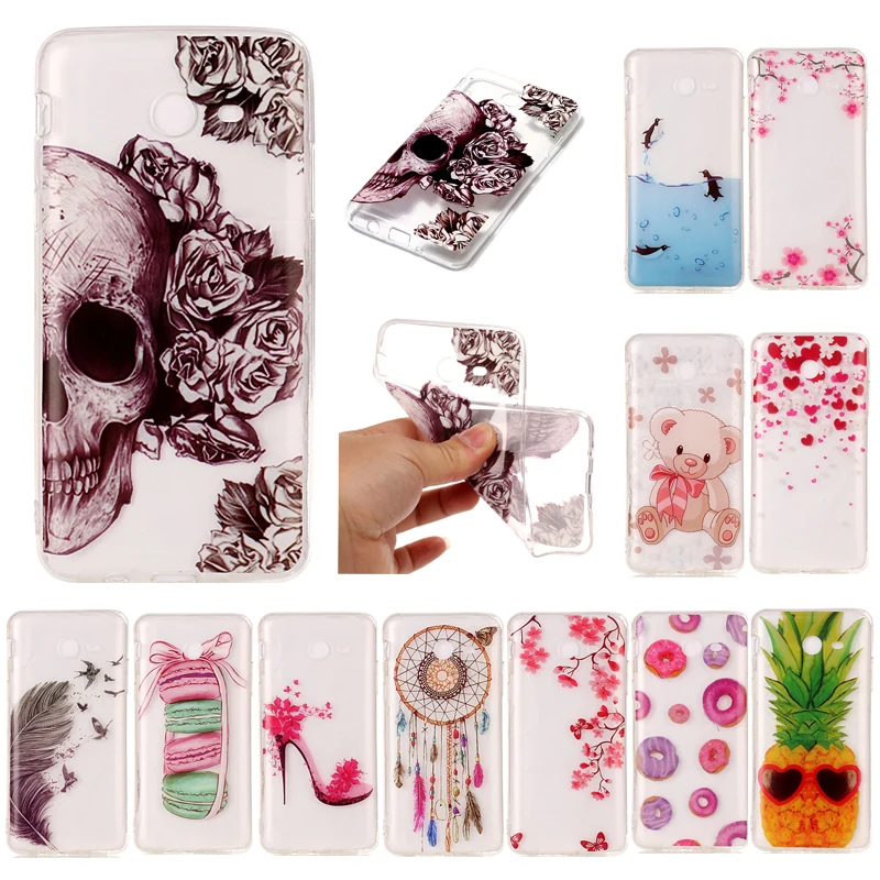 

For Samsung J 7 2017 Transparent Case Cute Animal Flower Anime Silicon TPU Gel Back Cover Case for Samsung Galaxy J7 2017 5.5