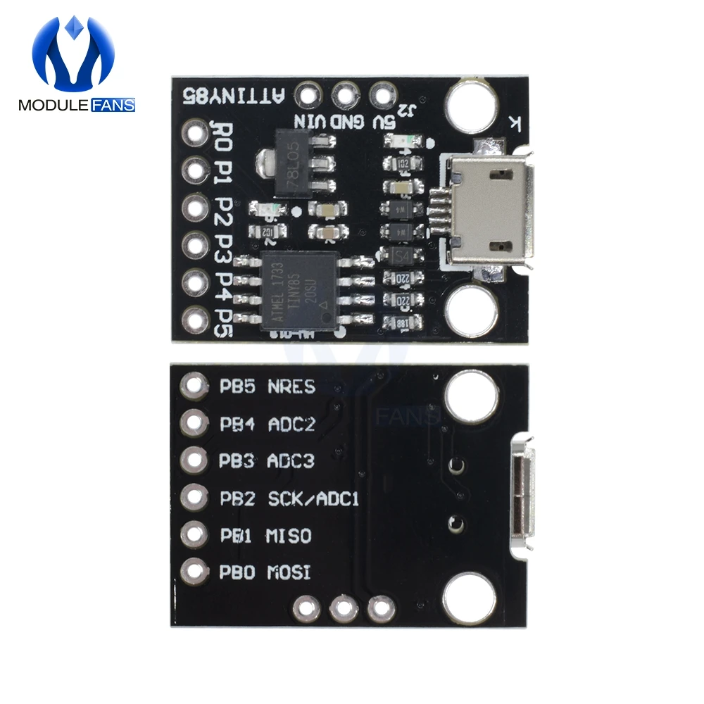 Макетная плата ATtiny ATtiny85 Micro USB модуль для Arduino IIC I2C TWI SPI микроконтроллер малой