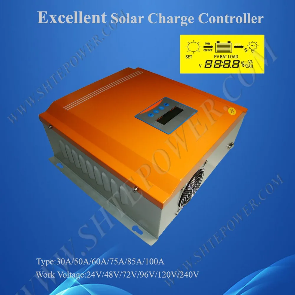 

75a charge controller 48v 75a pwm solar controller
