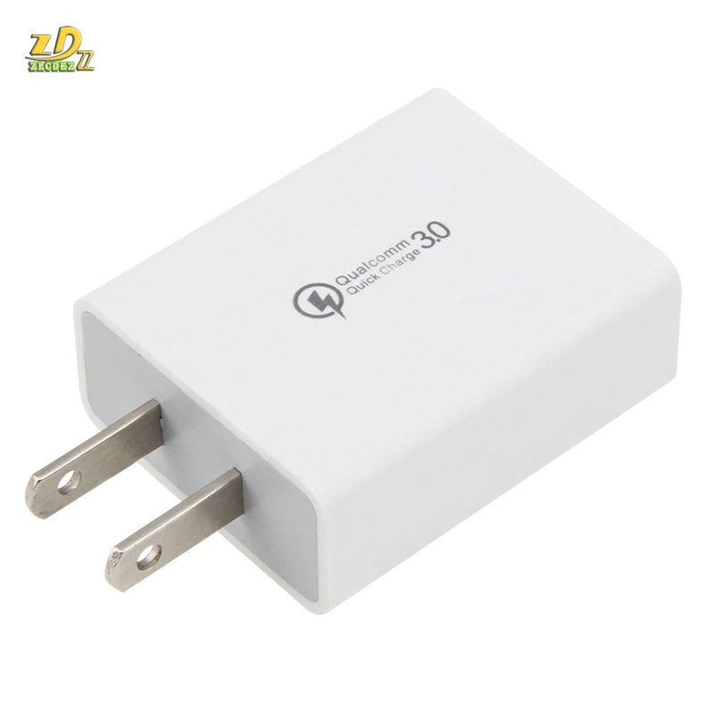 

50pcs Universal USB Quick Charge 3.0 for IPhone 7 8 US Plug Mobile Phone QC3.0 Fast Charger Charging for Samsung S8 S9 Huawei