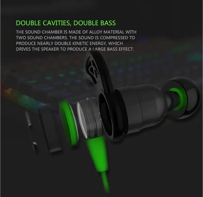 PLEXTONE G20 Hammering Gaming Earphone Noise Cancelling Double Bass In Ear Headset Headphone With Mic Magnet Design For Iphone X