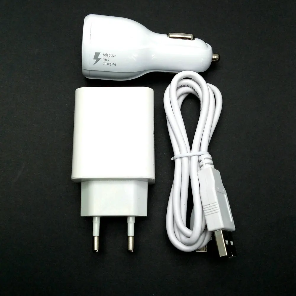 5A EU Travel Wall Adapter 3 USB output + Micro USB Cable +car charger For ZTE Blade x3 / Blade