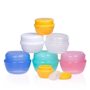 

20Pcs Refillable Bottles Travel Face Cream Lotion Cosmetic Container Skin Care Plastic Empty Makeup Jar Pot 5/10/20/30g CO977