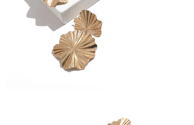 Leaf Drop Dangle Earrings Female Party Wedding Long Gold Color Earings For Women Vintage Indian Earrings Hanging Jewelry (4)