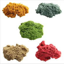 Горячая дети играть песок динамический Искусственный цветной песок детский песок Детская домашняя забавная игрушка DIY развивающие игрушки