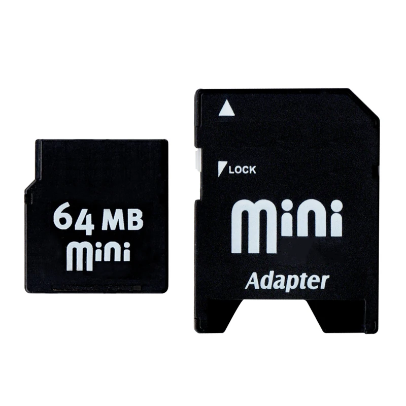 Большая Акция 64 MB MiniSD с адаптером Mini SD карта памяти 64 MB доступна MiniSD карта памяти для Nokia мобильный телефон палочки Mini SD