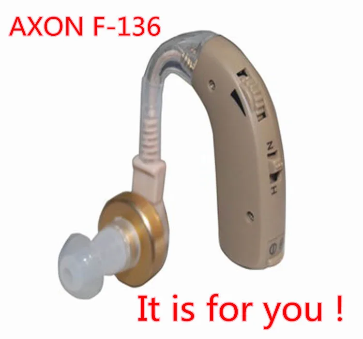 DHL,, 100 шт./партия, Высококачественный аппарат для слухового аппарата AXON F-136 BTE, беспроводной усилитель звука, медицинское устройство для слуха