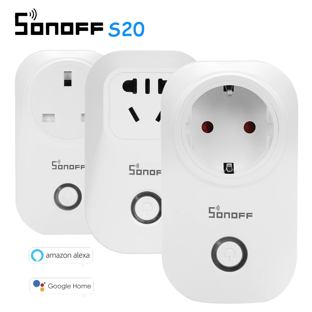 Sonoff S20 WIFI Smart Power Socket Phone Wireless Remote Control Timer Switch
