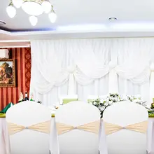 50 шт. ленты для свадебных стульев со стразами эластичная Подвязка из спандекса для стула ленты-Чехлы банкетные Свадебные декорация для стула Декор