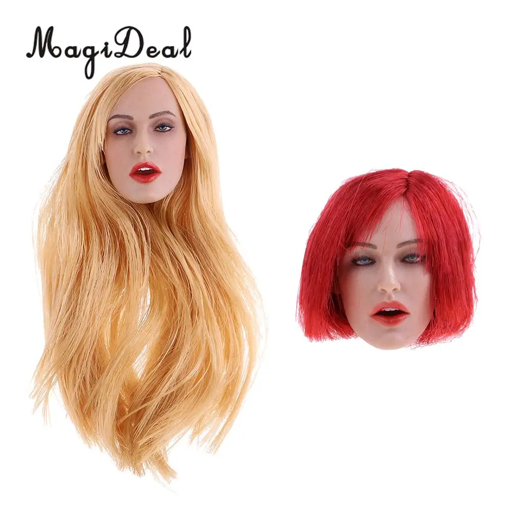 

1/6 Scale Lady Head Sculpt Carved Model GC017 for 12" Female Figure Phicen Kumik Action Figure Body Toy Accessories DIY