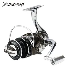 Все металлические спиннингом Рыбная ловля 12+ 1bb без пауз металлический спиннингом высокий жесткий алюминиевый сплав Рыбалка колеса серии