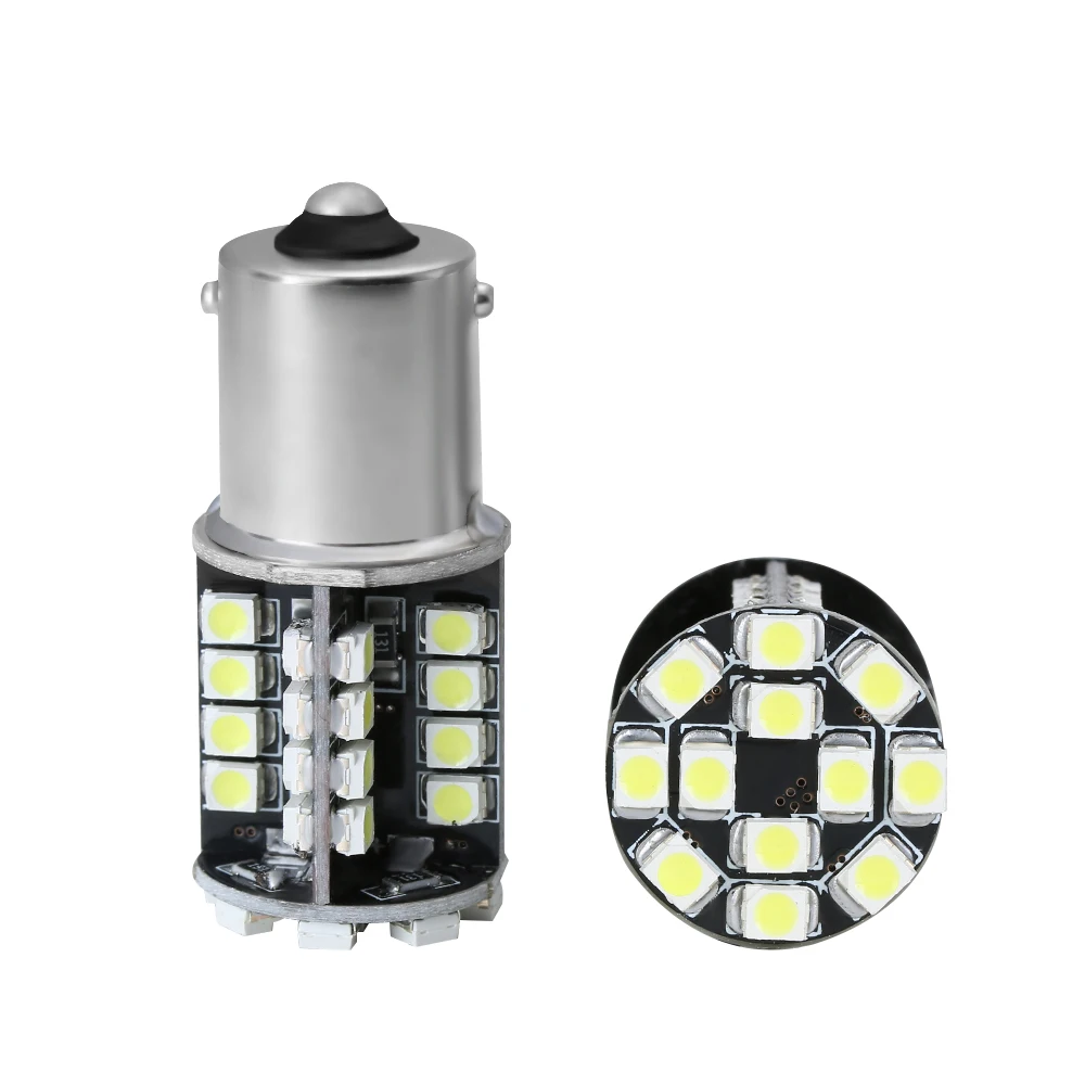 Супер яркий белый 12V 1156 BA15S 3528 SMD 44 светодиодный задний тормозной светильник Canbus без ошибок авто лампа