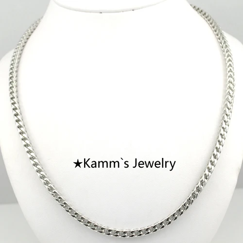60cm,4mm, 316L Stainless Steel Necklaces Chains Link Men's Women's