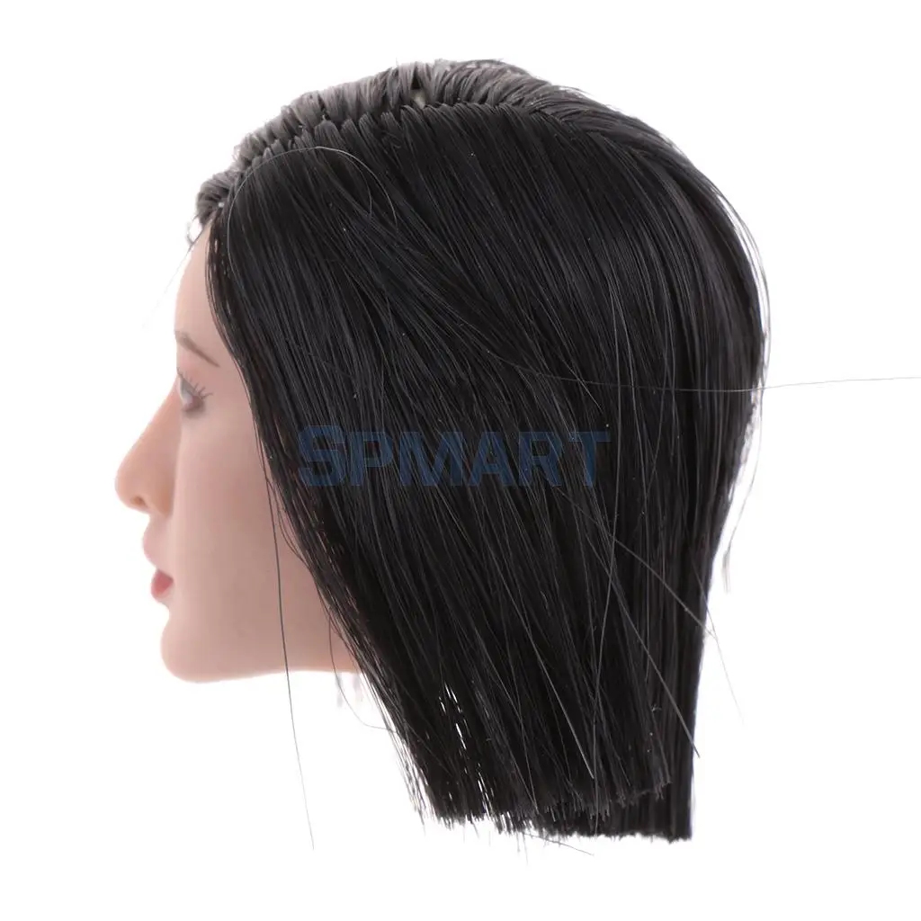 1/6 Asian Beauty Soldiers Head Sculpture Sculp for 12inch   Hot Stuff  Kumik Action Figure