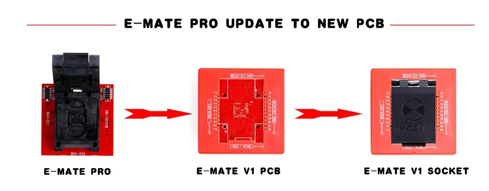 E MATE V2 обновленная версия mate box pro и простое обновление гнезда до 13 в 1 поддержка BGA100