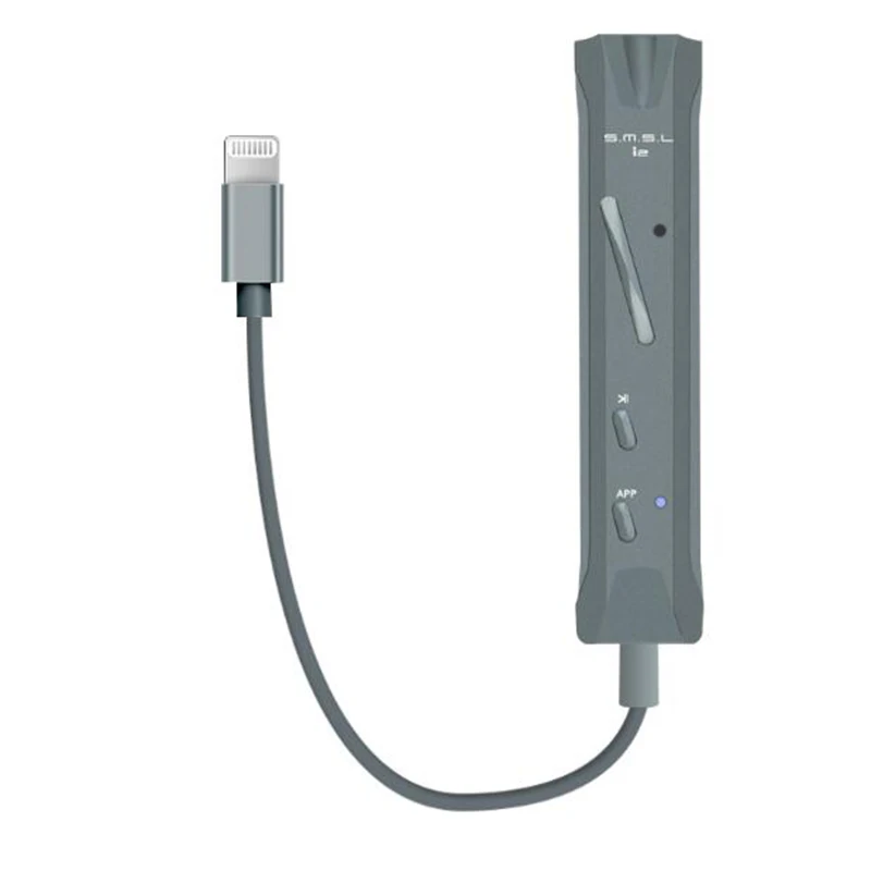 SMSL i2 Portable Lightning Decoder & Amplifier DAC/Amp for iOS (3.5 mm